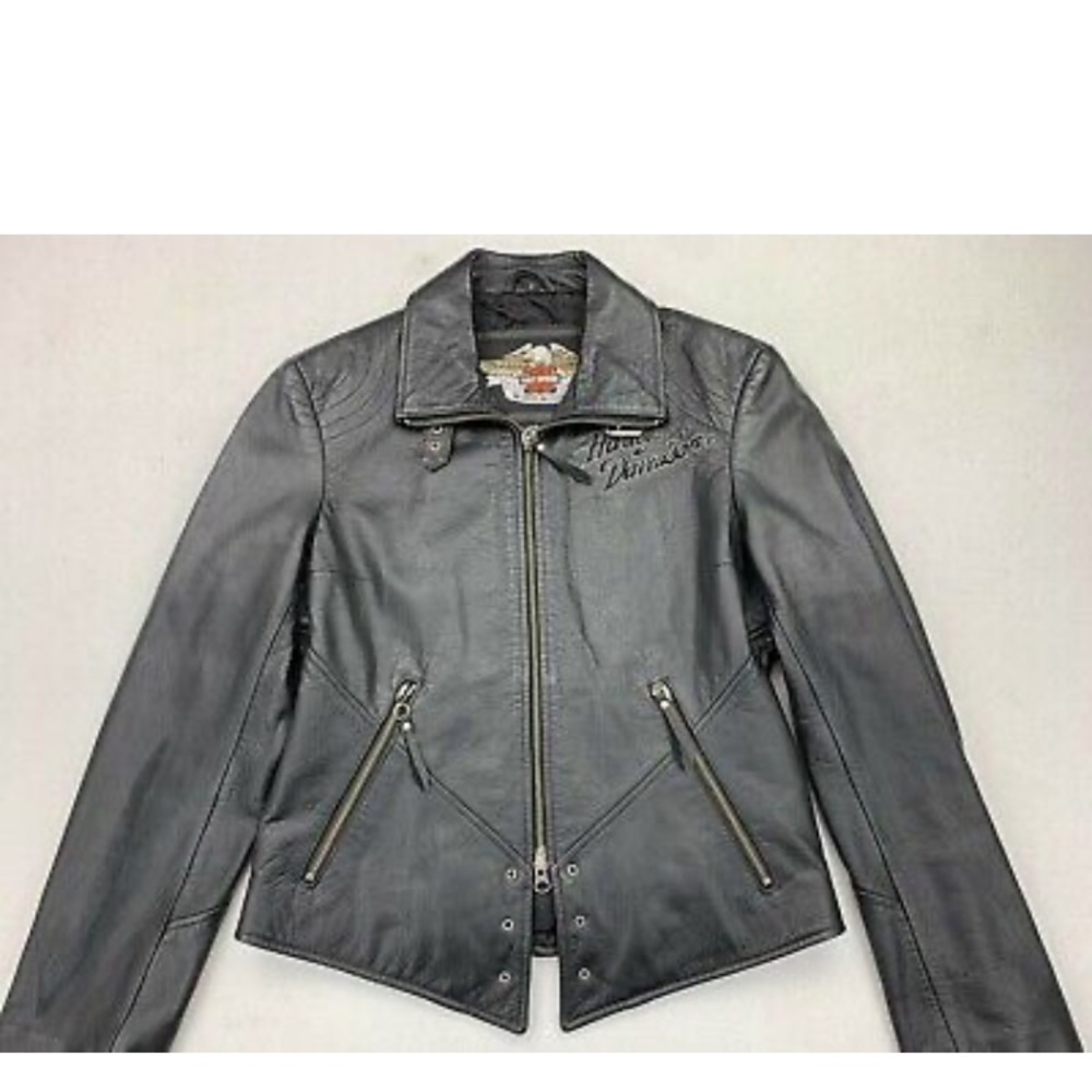 Harley Davidson Motorcycle Leather Jacket
Women's Medium